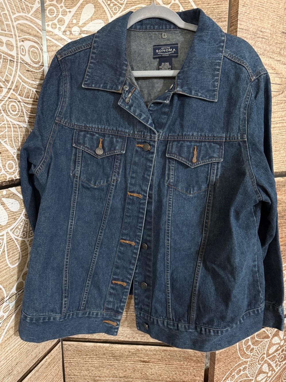 Sonoma Women's Dark Blue Denim Jacket